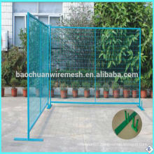 Blue powder coated canadian temporary security fence(factory sale and export)